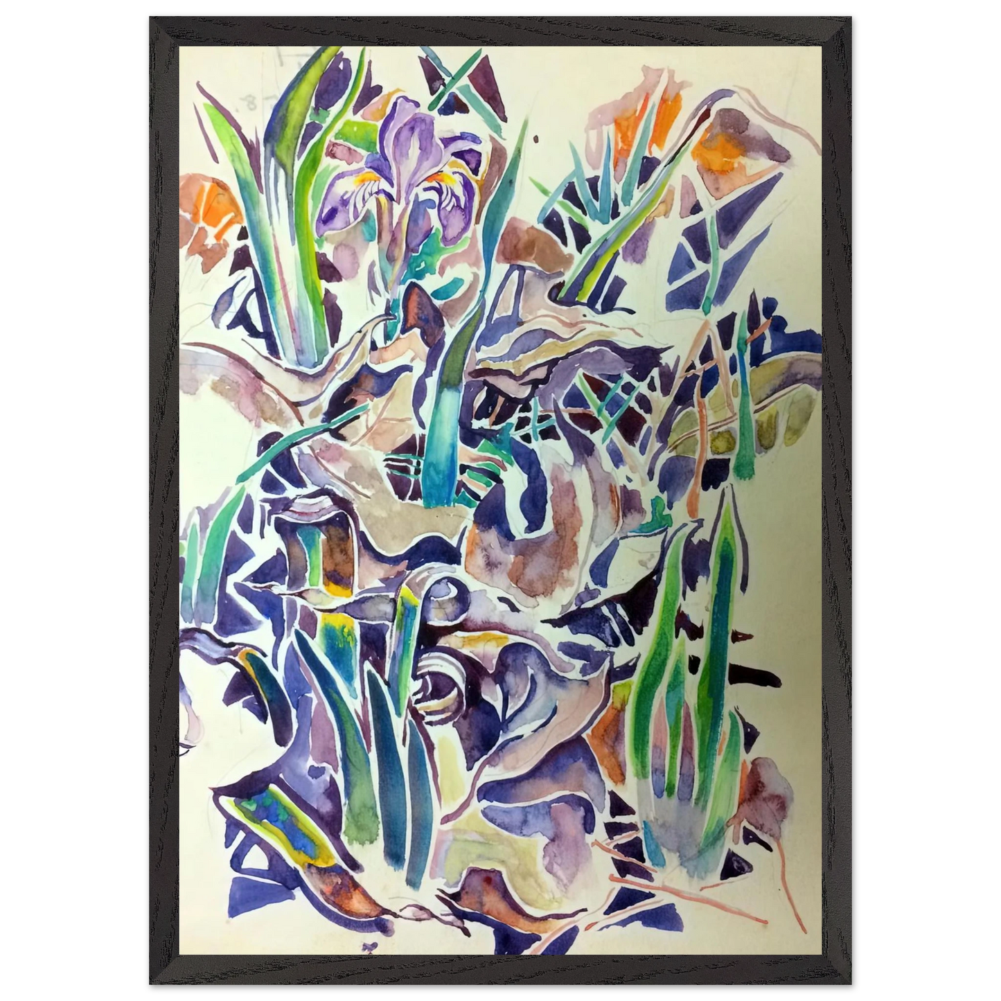 Walter Inglis Anderson - Walter Anderson Wall art - 13x18 cm / 5x7 inches - Premium Wooden Framed Poster With Fine Art Paper - Black frame