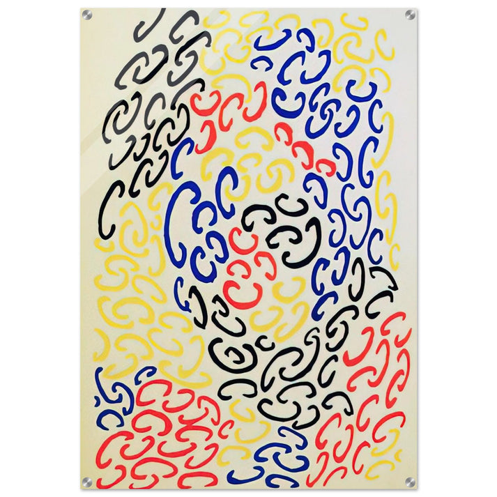 COMPOSITION 10 - Sonia Delaunay Acrylic Print - 70x100 cm / 28x40″ inches