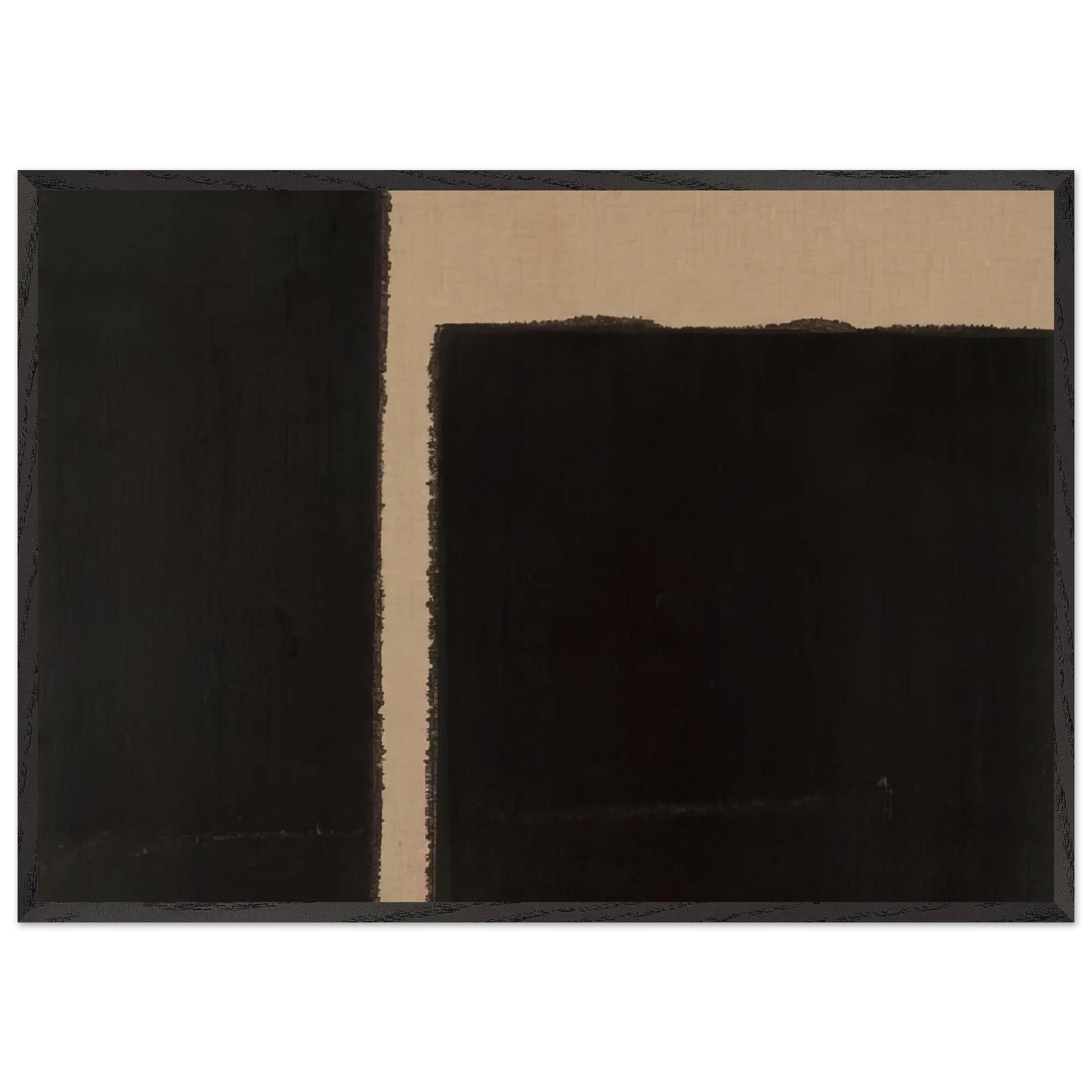 Burnt Umber  Ultramarine Blue - 1998 - Yun Hyong-keun Framed Art Print – Black Wooden Frame - Default Title - -Framed Art Print