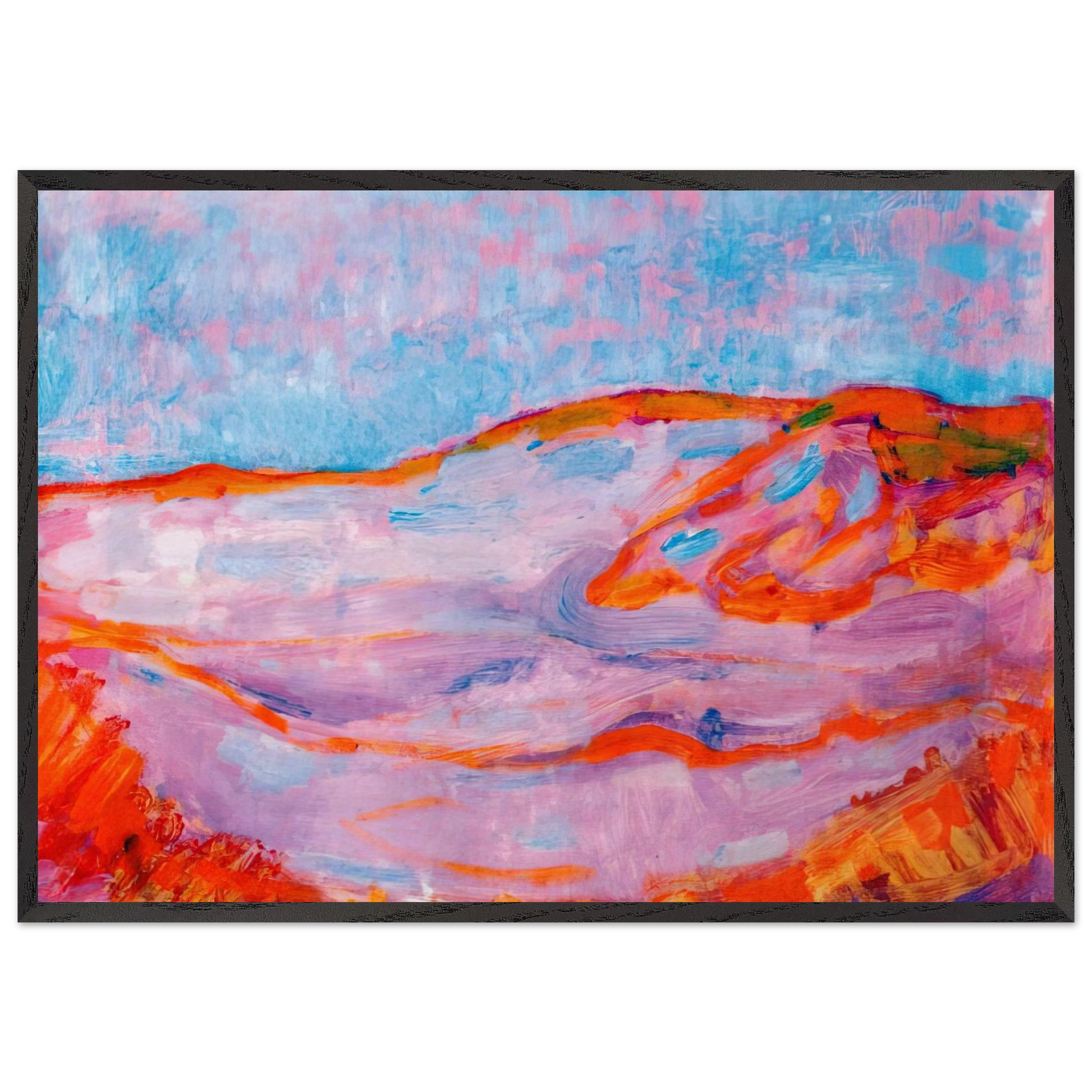 Dune IV - Piet Mondrian Framed Art Print – Black Wooden Frame - Default Title - -Framed Art Print