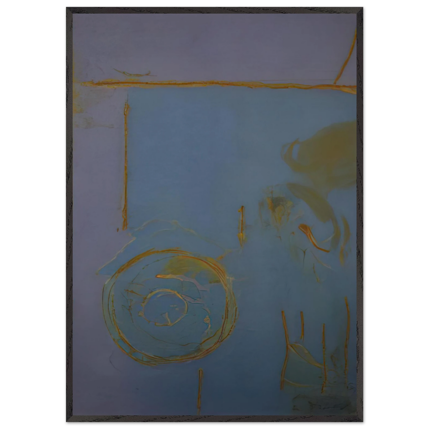 Helen Frankenthaler - Guadalupe - 1989 Wall art - 13x18 cm / 5x7 Inches - Premium Wooden Framed Poster With Fine Art Paper - Wood frame