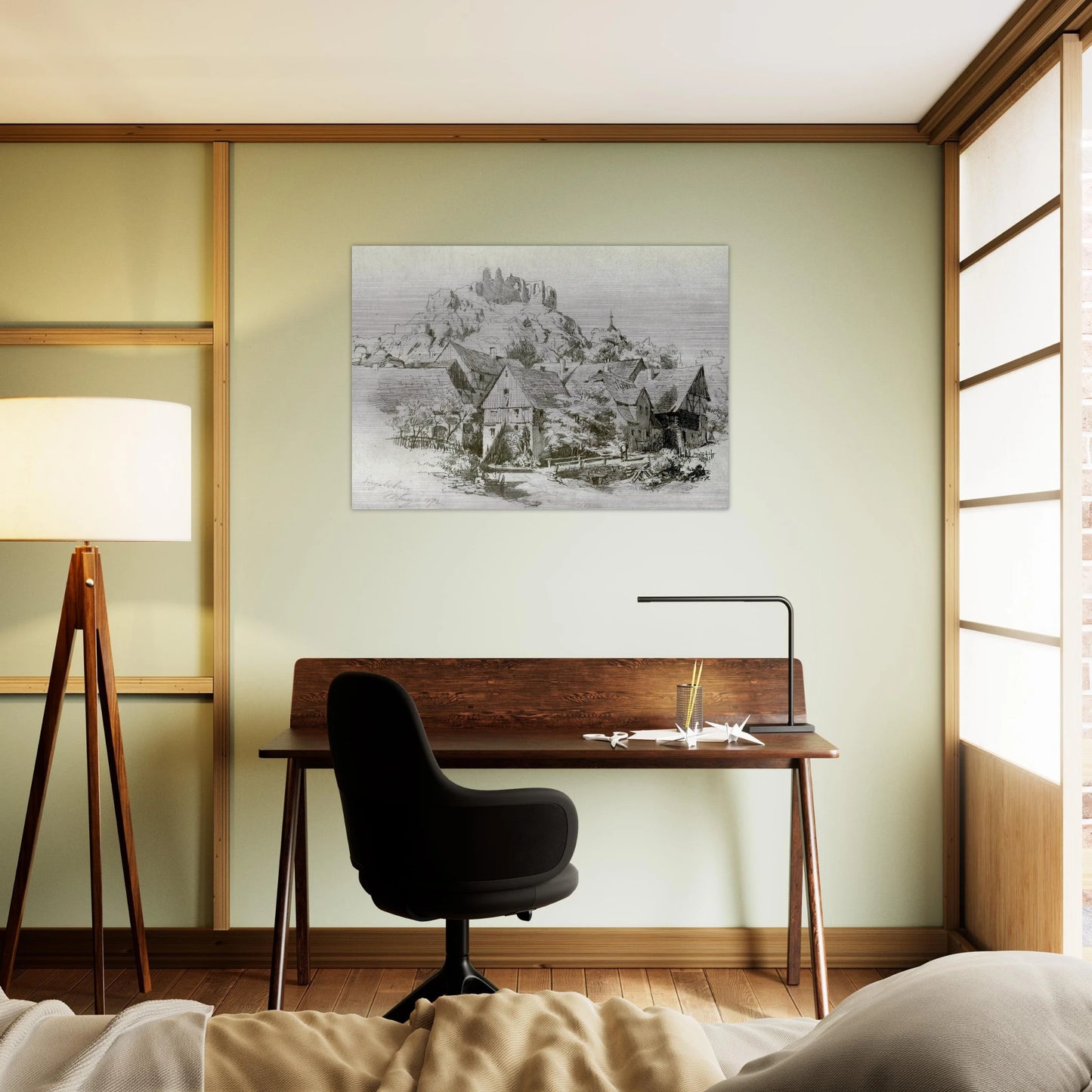 Engelsburg - John Singer Sargent Brushed Aluminum Print - 70x100 cm / 28x40 inches | John Singer Sargent Aluminum Print | John Singer Sargent Prints