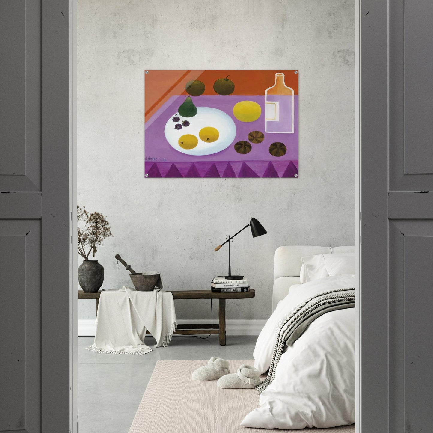 Fruit - 2009 - Mary Fedden Acrylic Print - 70x100 cm / 28x40″ inches | Mary Fedden Wall Art | Mary Fedden Prints