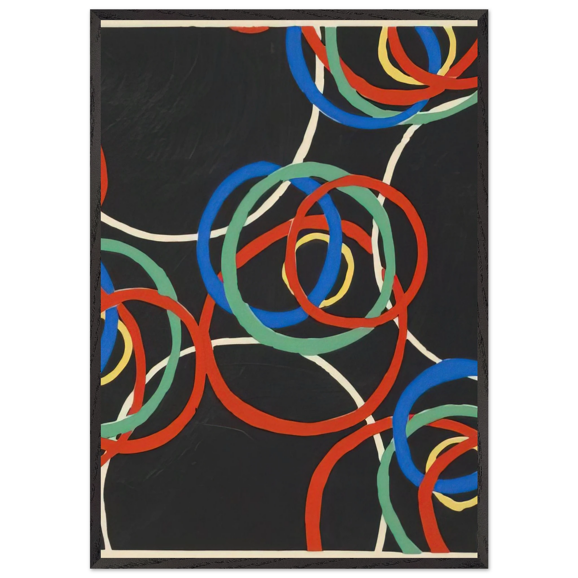 DESIGN - Sonia Delaunay Framed Art Print – Black Wooden Frame - Default Title - -Framed Art Print