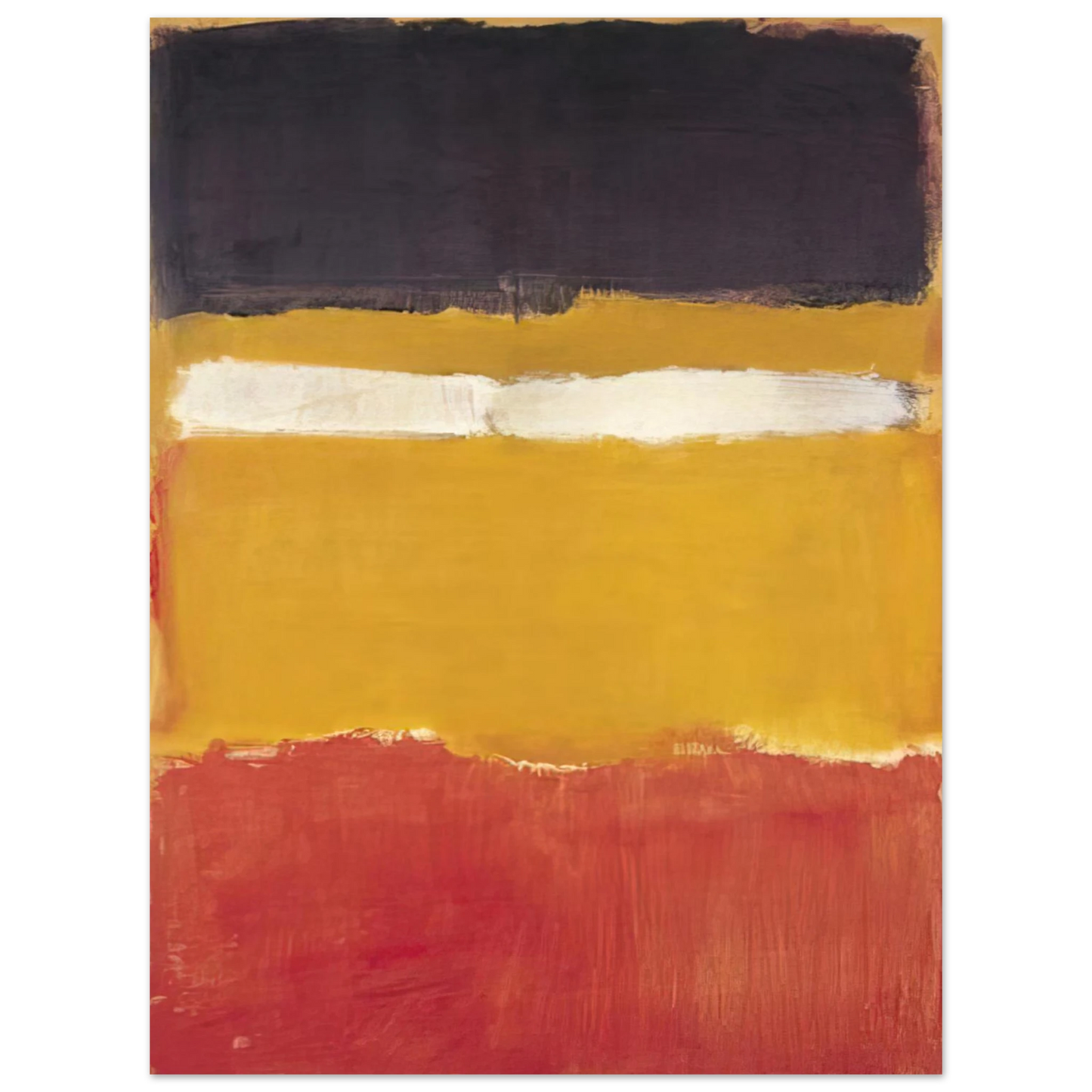 Mark Rothko - Number 24 Untitled - 1951 Wall Art - 60x80 cm / 24x32 inches - Fine Art Poster - -