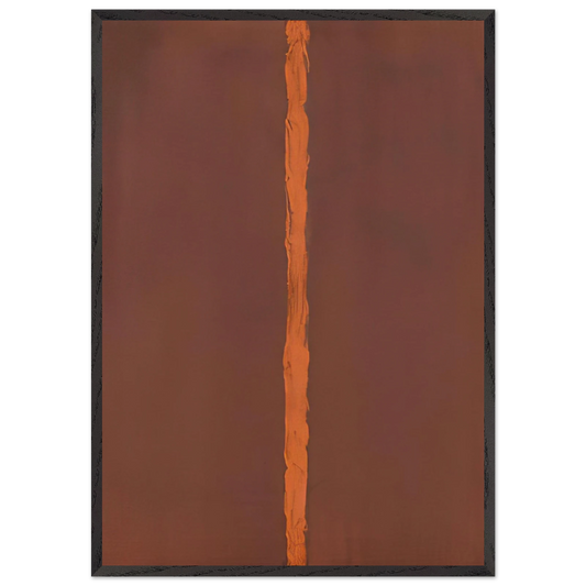 Onement I - Barnett Newman Framed Art Print – Black Wooden Frame - Default Title - -Framed Art Print