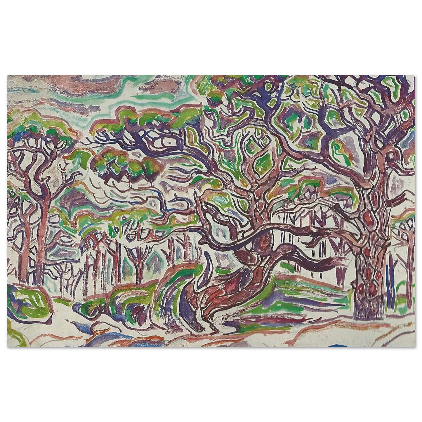 Walter Inglis Anderson - Walter Anderson Wall art - A1 (59.4 x 84.1  cm) - Premium Wooden Framed Poster With Fine Art Paper - Black frame