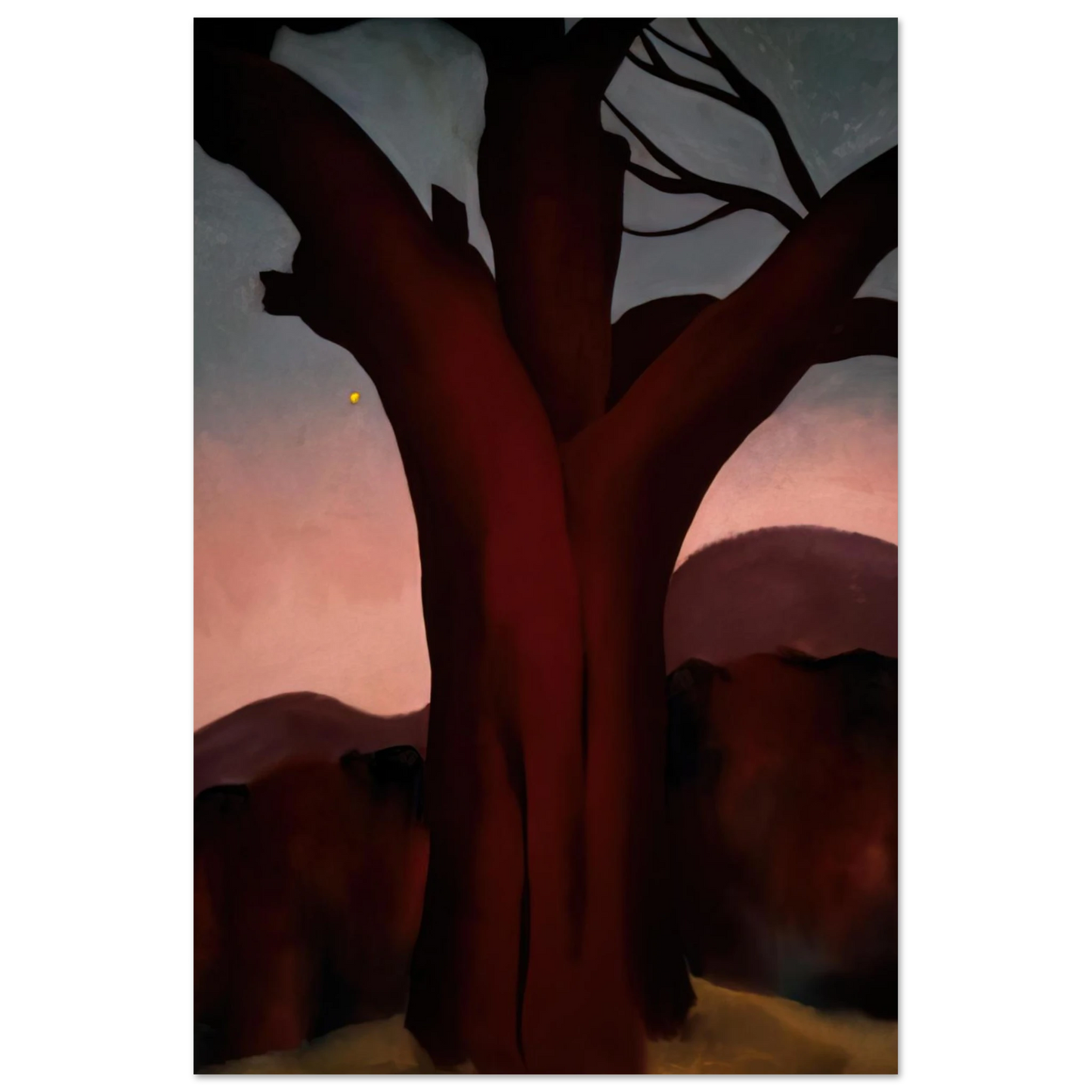 Georgia O'Keeffe - Autumn Trees - Chestnut Tree Fine Art Poster - 75x100 cm / 30x40 inches