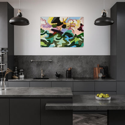 En fuite - Fauvism, Tachisme - Charles Lapicque Acrylic Print - 70x100 cm / 28x40″ inches | Charles Lapicque Wall Art | Charles Lapicque Prints