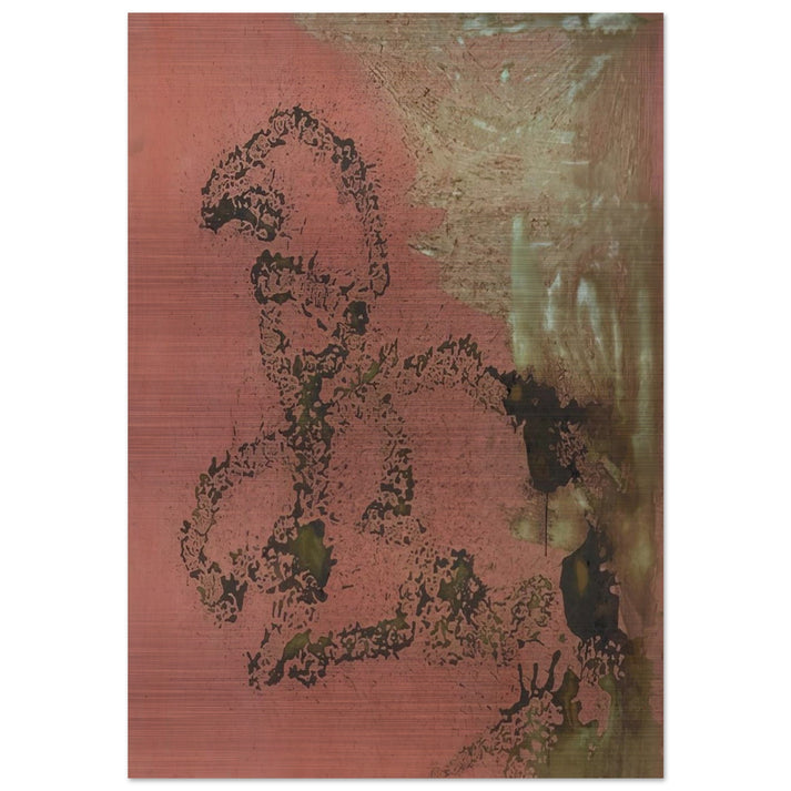 Oxidation Painting - Andy Warhol Brushed Aluminum Print - 70x100 cm / 28x40 inches | Andy Warhol Aluminum Print | Andy Warhol Prints