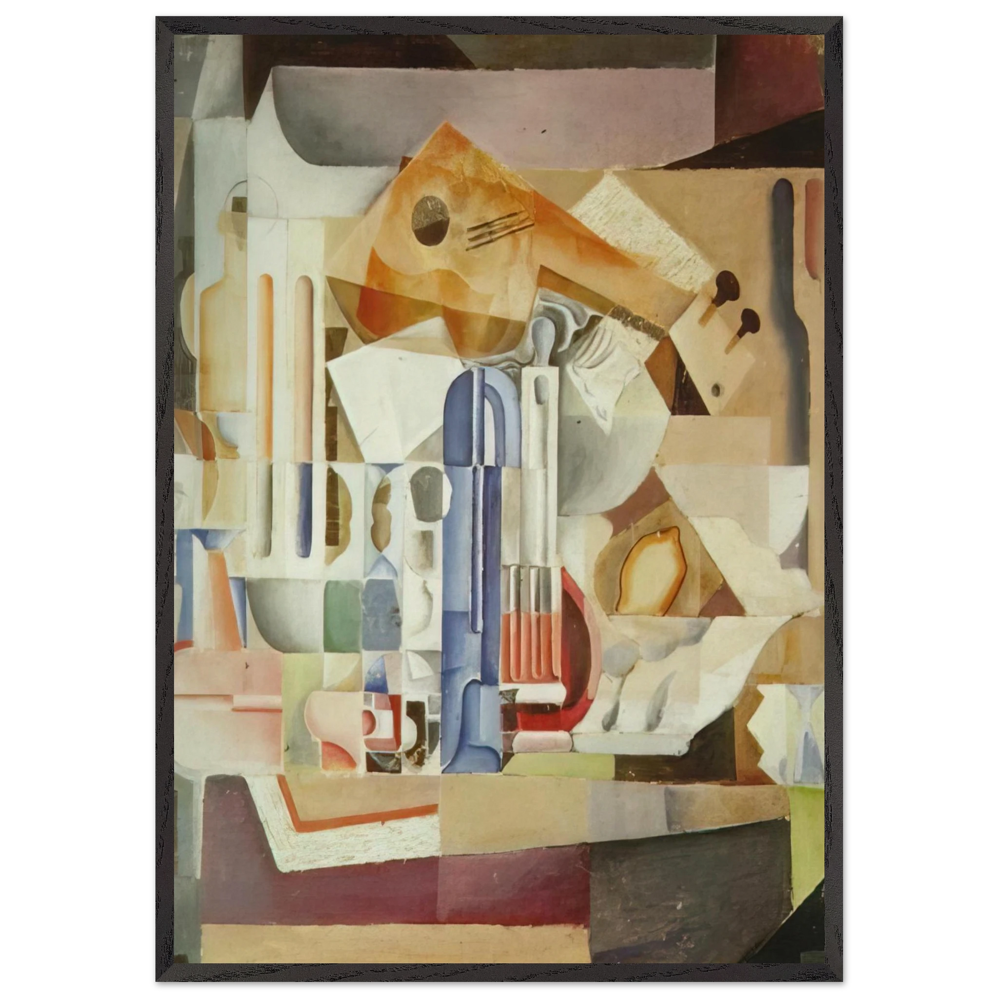 CRYSTALLINE STILL LIFE - Salvador Dali Framed Art Print – Black Wooden Frame - Default Title - -Framed Art Print