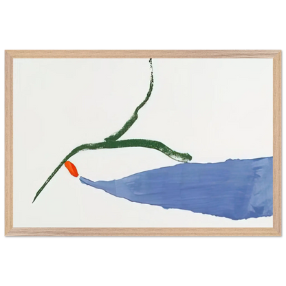 Helen Frankenthaler - A Little Zen - 1970 Wall art - 45x60 cm / 18x24 Inches - Premium Wooden Framed Poster With Fine Art Paper - Black frame