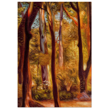 LANDSCAPE OF CASCINE - Giorgio de Chirico Brushed Aluminum Print - 70x100 cm / 28x40 inches | Giorgio de Chirico Aluminum Print | Giorgio de Chirico Prints