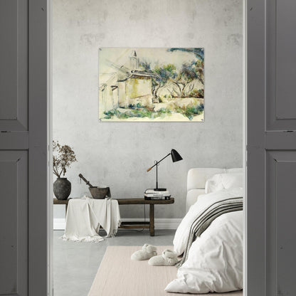 Jourdan's Cottage - Paul Cézanne Acrylic Print - 70x100 cm / 28x40″ inches | Paul Cézanne Wall Art | Paul Cézanne Prints