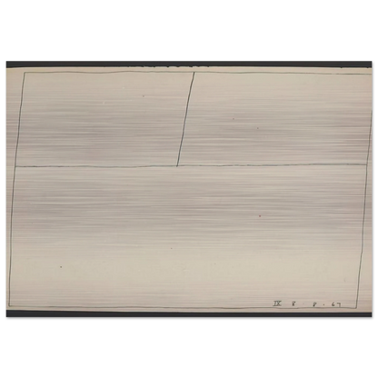 Twentieth Century Ikon Series 8.8.67 IX - 1967 - Bob Law Brushed Aluminum Print - 70x100 cm / 28x40 inches | Bob Law Aluminum Print | Bob Law Prints