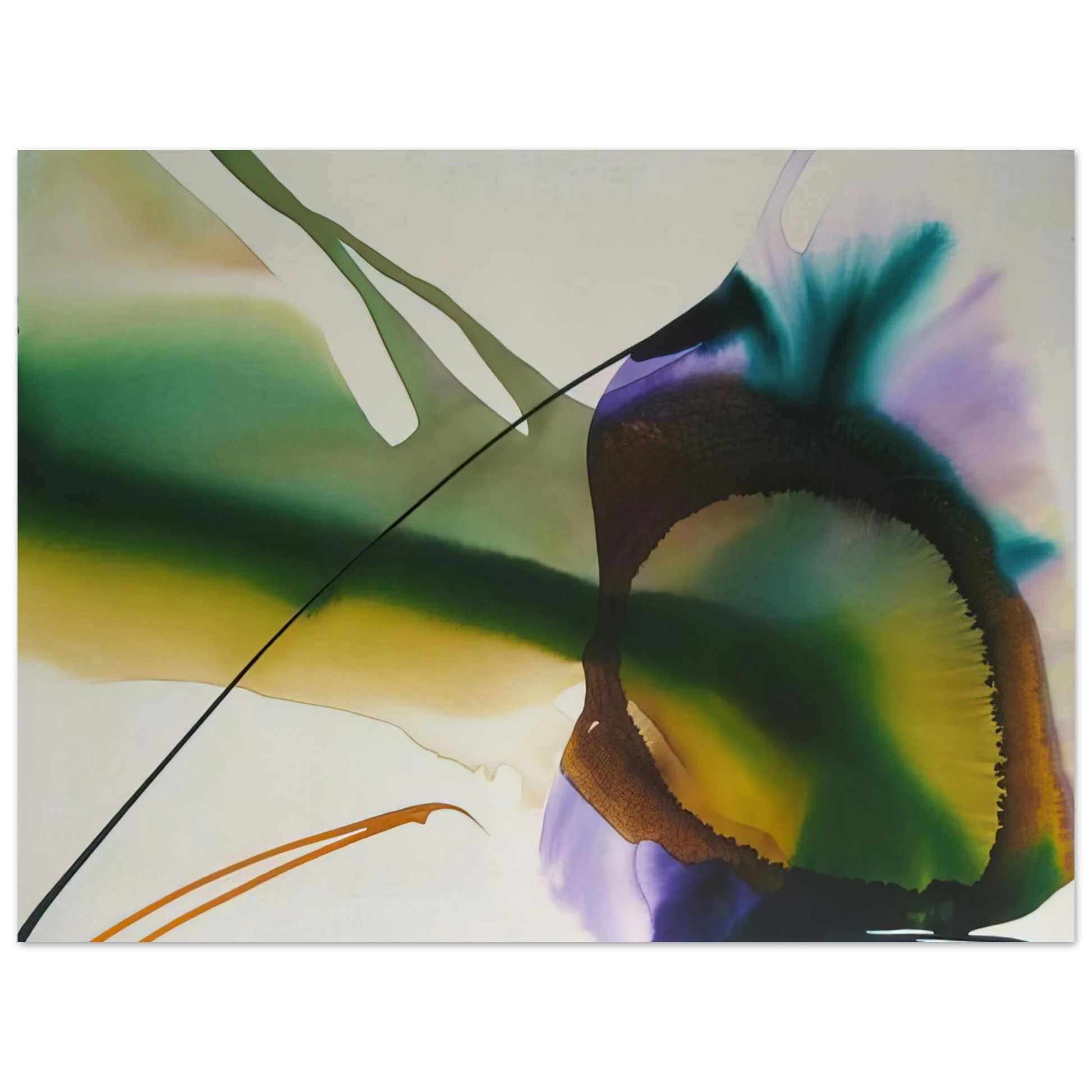 Paul Jenkins - Phenomena Amber Sight Fine Art Poster - Default Title