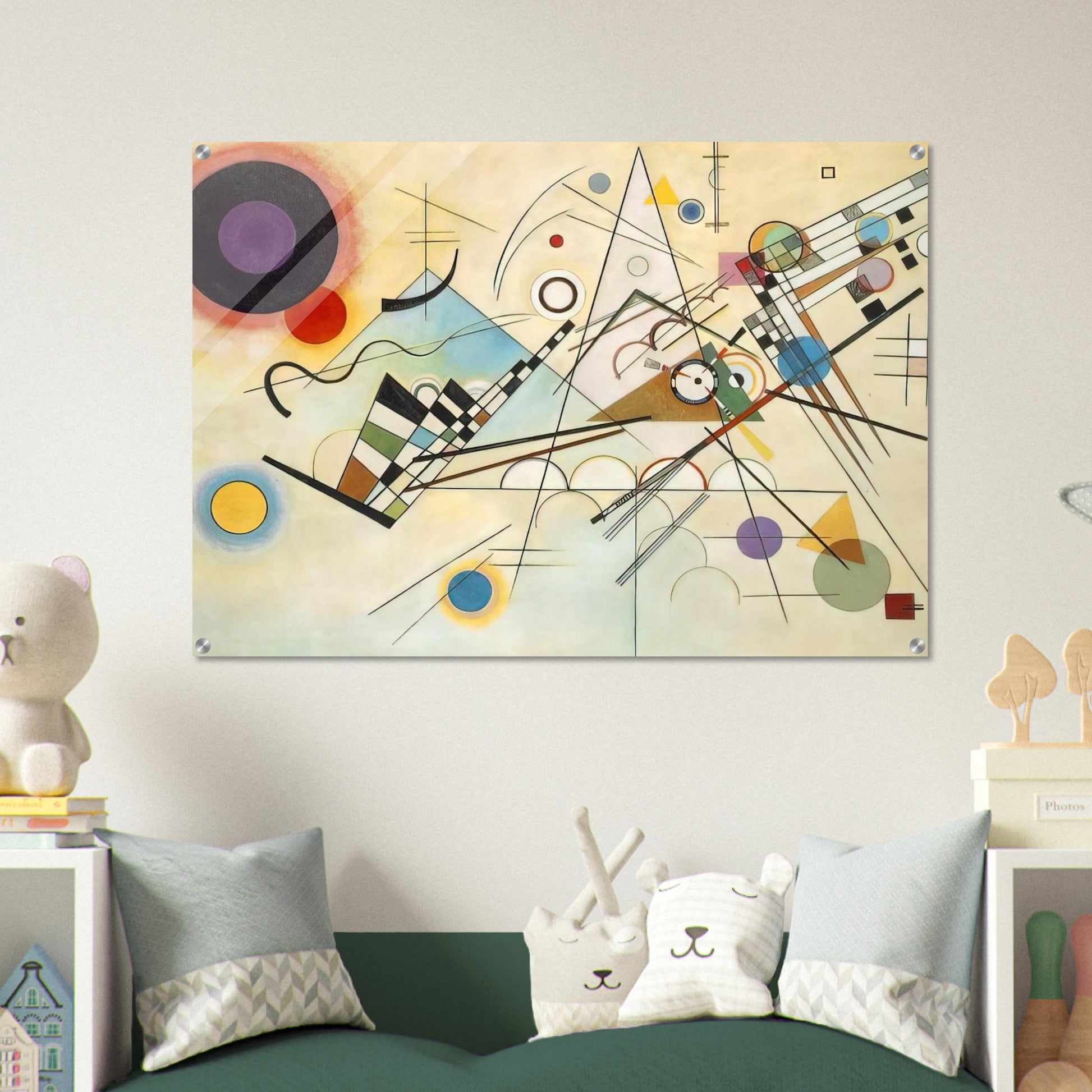 COMPOSITION VIII 1923 - Wassily Kandinsky Acrylic Print - 70x100 cm / 28x40″ inches | Wassily Kandinsky Wall Art | Wassily Kandinsky Prints