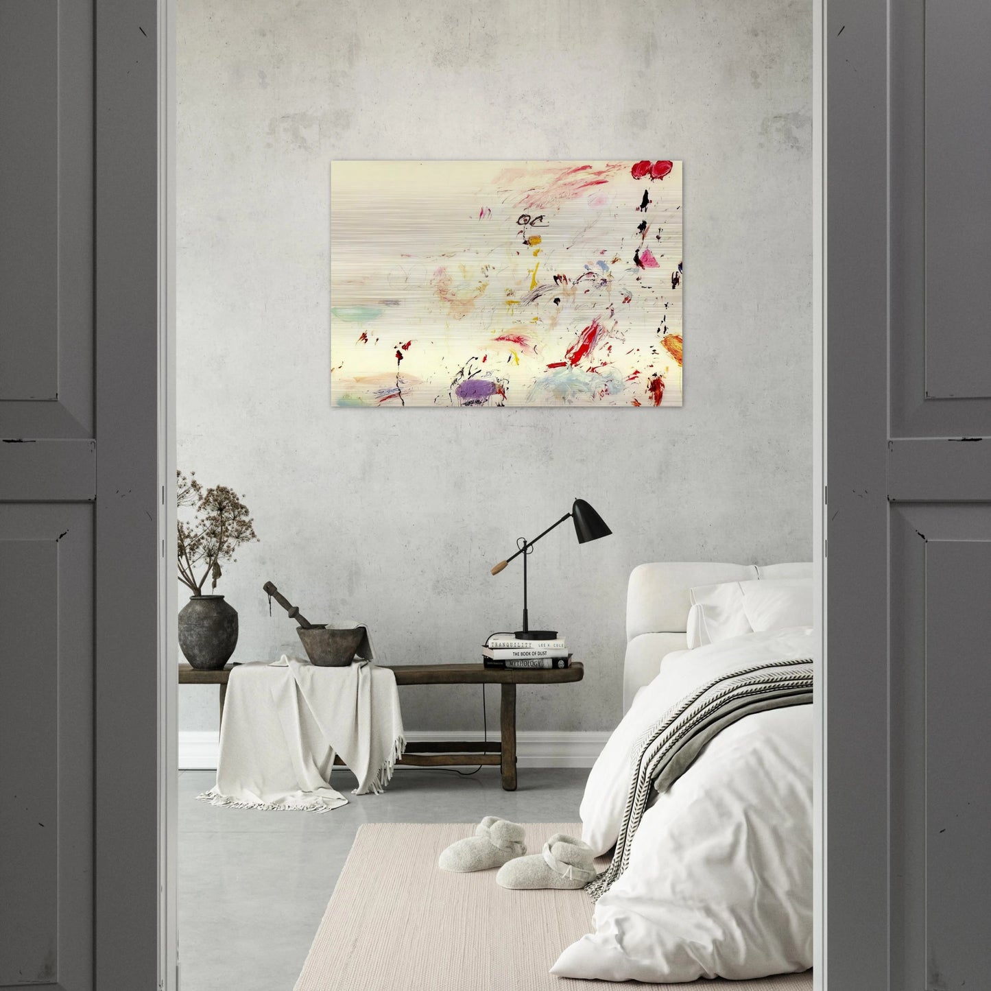 Bay of Naples - Cy Twombly Brushed Aluminum Print - 70x100 cm / 28x40 inches | Cy Twombly Aluminum Print | Cy Twombly Prints