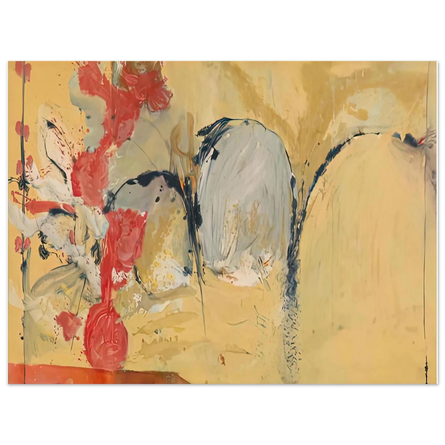 Helen Frankenthaler - Large Abstract Still Life, 1951- Wall Art - 21x29.7 cm / 8x12" - Fine Art Poster - -