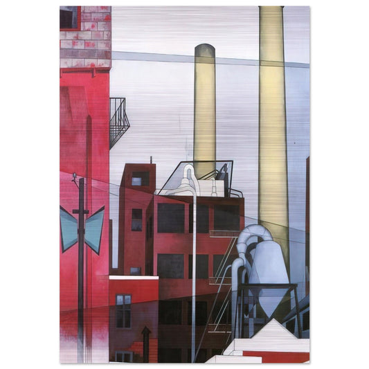 After All - 1933 - Charles Demuth Brushed Aluminum Print - 70x100 cm / 28x40 inches | Charles Demuth Aluminum Print | Charles Demuth Prints