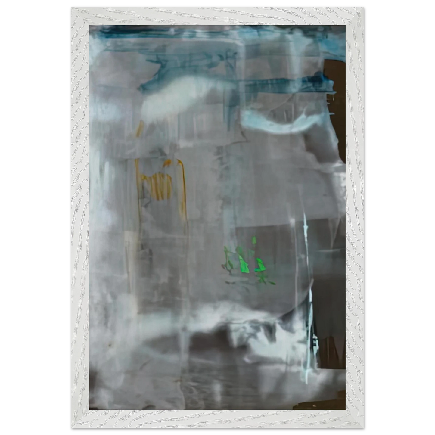 Helen Frankenthaler - Portrait of a Lady in White, 1979- Wall Art - 21x29.7 cm / 8x12" - Premium Wooden Framed Poster With Fine Art Paper - White frame