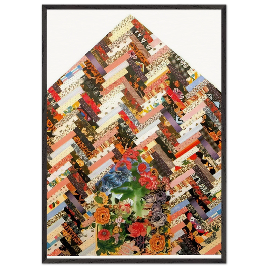 New Harmony B - PD Pattern and Decoration - Miriam Schapiro Framed Art Print – Black Wooden Frame - Default Title - -Framed Art Print