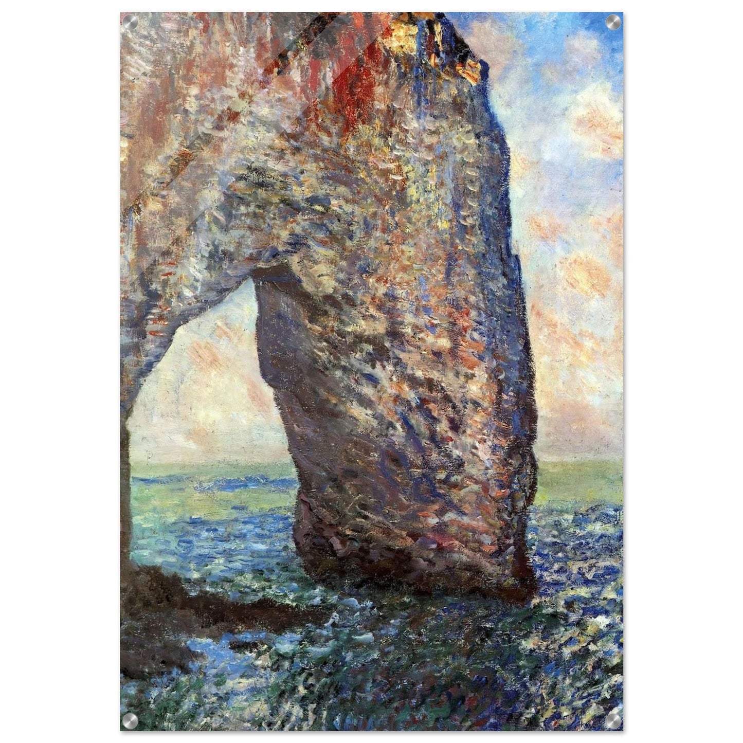 The Mannerport near Etretat - claude monet Acrylic Print - 70x100 cm / 28x40″ inches