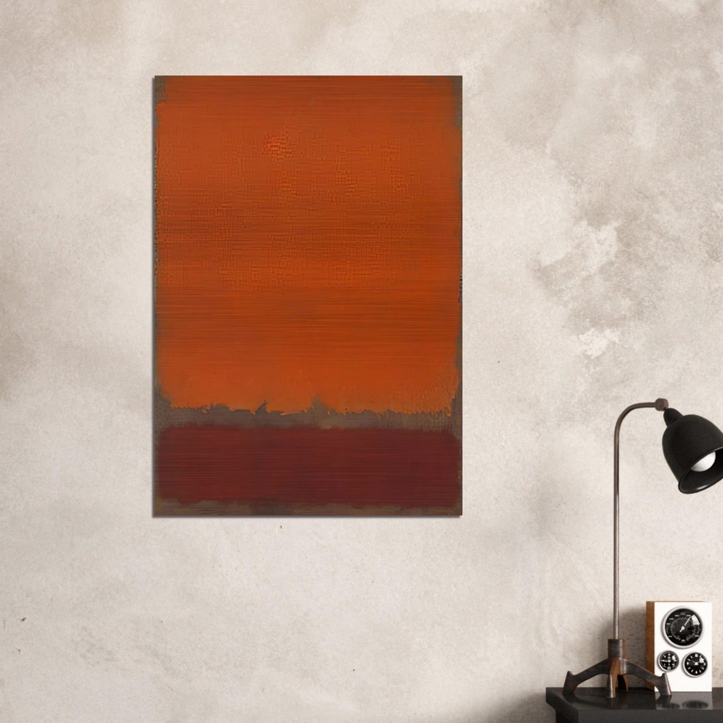 Ochre and Red on Red - 1962 - Mark Rothko Brushed Aluminum Print - 70x100 cm / 28x40 inches | Mark Rothko Aluminum Print | Mark Rothko Prints