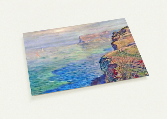 Cliff at Grainval near Fecamp By claude monet Pack of 10 Post Cards | claude monet Post Cards | A6 (10.5 x 14.8 cm) - 4.1 x 5.8 inches