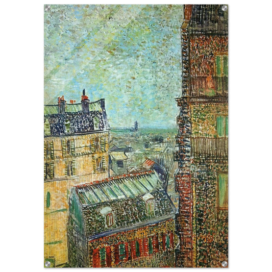View of Paris from Vincent's Room in the Rue Lepic - Vincent van Gogh Acrylic Print - 70x100 cm / 28x40″ inches
