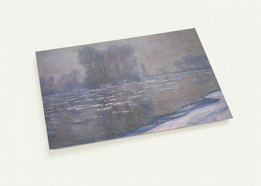 Ice Floes, Misty Morning By claude monet Pack of 10 Post Cards | claude monet Post Cards | A6 (10.5 x 14.8 cm) - 4.1 x 5.8 inches