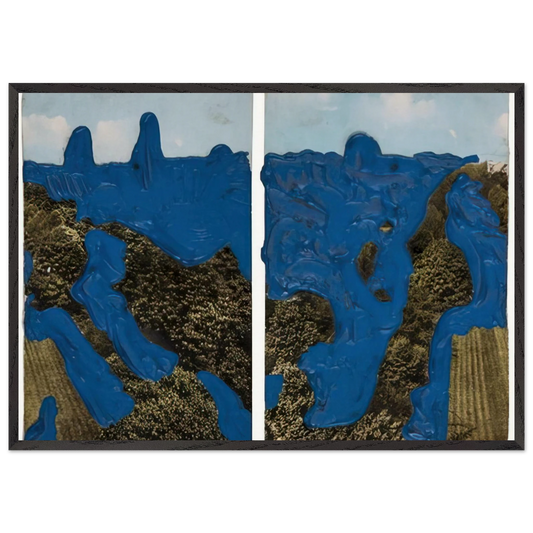 Postcard - 1968 - Dieter Roth Framed Art Print – Black Wooden Frame - Default Title - -Framed Art Print