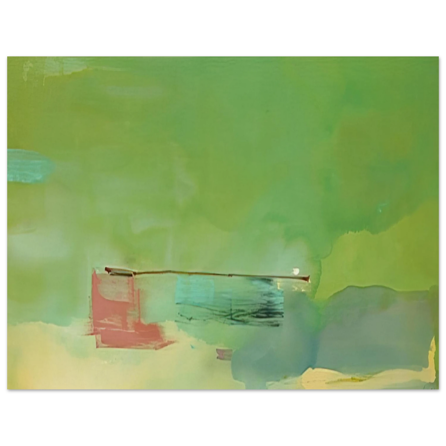 Helen Frankenthaler - Springscape - 1975 Wall art - 28x43  cm / XL (11x17 inches) - Fine Art Poster - -