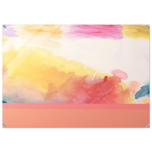 Sailing to India, - 1970 - Ronnie Landfield Acrylic Print - 70x100 cm / 28x40″ inches | Ronnie Landfield Wall Art | Ronnie Landfield Prints