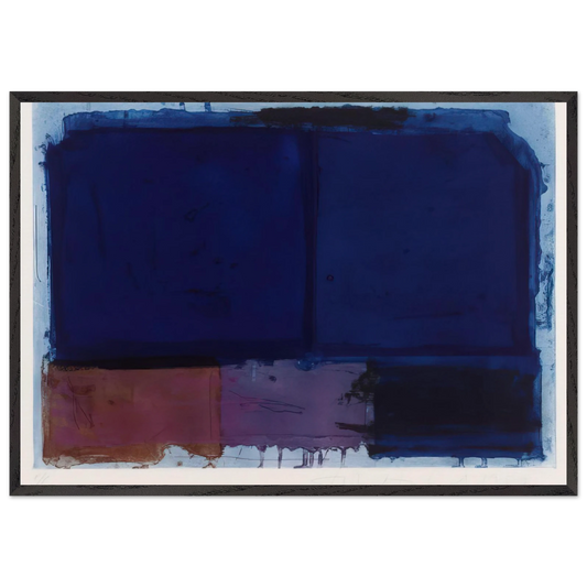 Vigil - 1980 - John Hoyland Framed Art Print – Black Wooden Frame - Default Title - -Framed Art Print