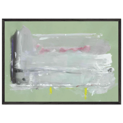 Helen Frankenthaler - Untitled - 1984 Wall art - 21x29.7 cm / 8x12" - Premium Wooden Framed Poster With Fine Art Paper-canvas - White frame