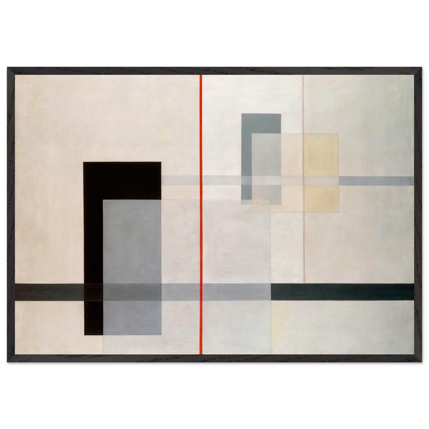 K VII - Laszlo Moholy-Nagy Framed Art Print – Black Wooden Frame - Default Title - -Framed Art Print