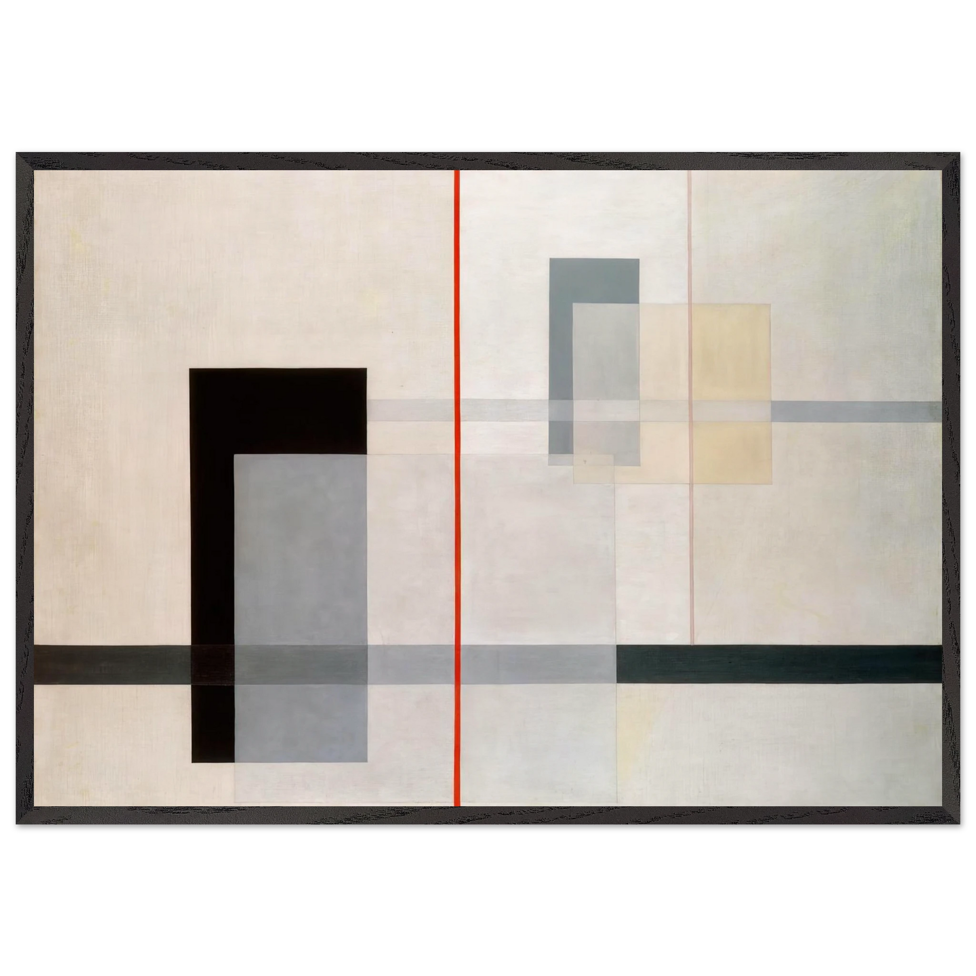 K VII - Laszlo Moholy-Nagy Framed Art Print – Black Wooden Frame - Default Title - -Framed Art Print