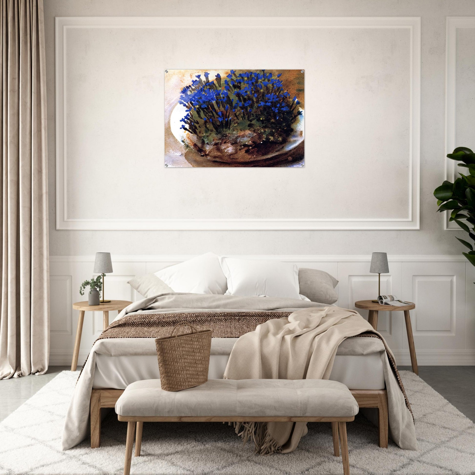 Blue Gentians - John Singer Sargent Acrylic Print - 70x100 cm / 28x40″ inches
