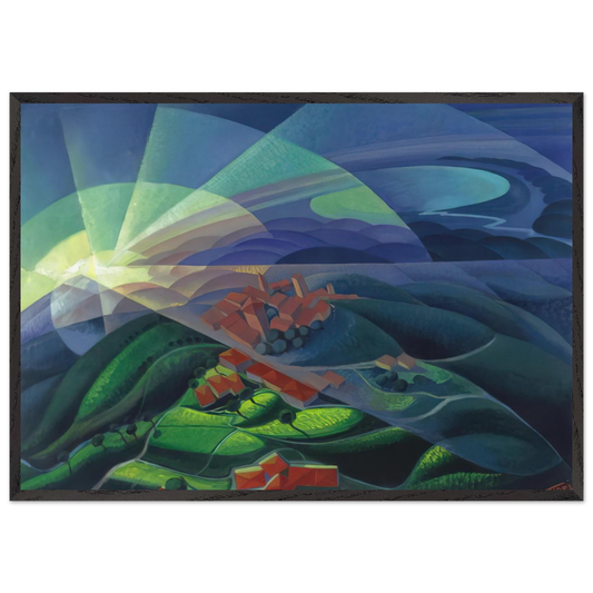 Aurora Volando - 1933 - Gerardo Dottori Framed Art Print – Black Wooden Frame - Default Title - -Framed Art Print