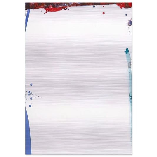 Chinese Wall  L. L101; SF-87  - Sam Francis Brushed Aluminum Print - 70x100 cm / 28x40 inches | Sam Francis Aluminum Print | Sam Francis Prints