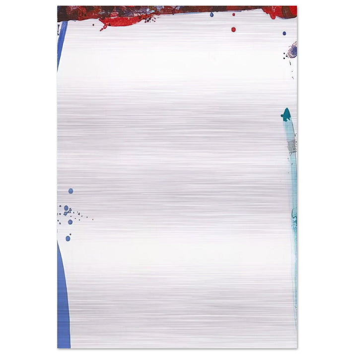 Chinese Wall  L. L101; SF-87  - Sam Francis Brushed Aluminum Print - 70x100 cm / 28x40 inches | Sam Francis Aluminum Print | Sam Francis Prints