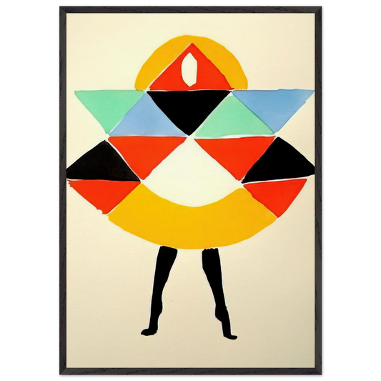 TERK - Sonia Delaunay 70x100 cm / 28x40 inches Framed Art Print – Black Wooden Frame