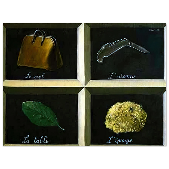 Rene Magritte - THE INTERPRETATION OF DREAMS 1927  75x100 cm / 30x40inches Fine Art Poster