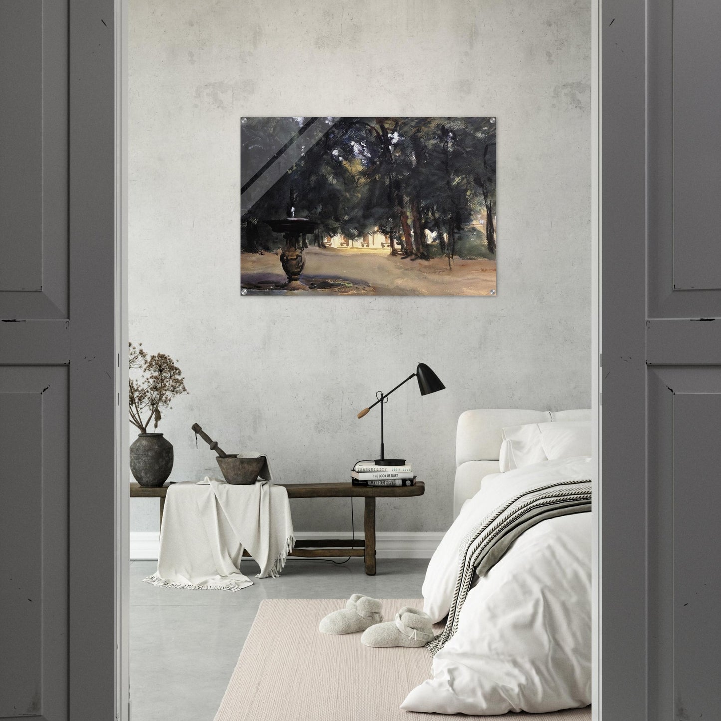 Villa Torlonia Fountain - John Singer Sargent Acrylic Print - 70x100 cm / 28x40″ inches