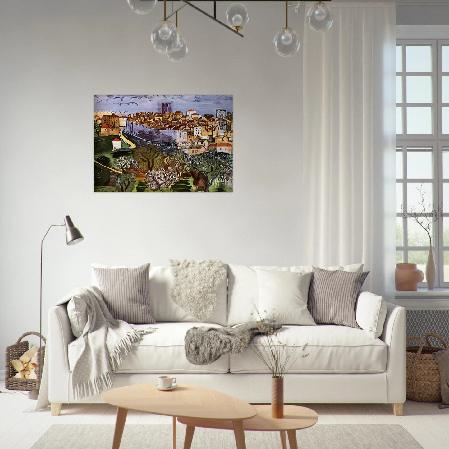 VENCE 1923 - Raoul Dufy Brushed Aluminum Print - 70x100 cm / 28x40 inches | Raoul Dufy Aluminum Print | Raoul Dufy Prints