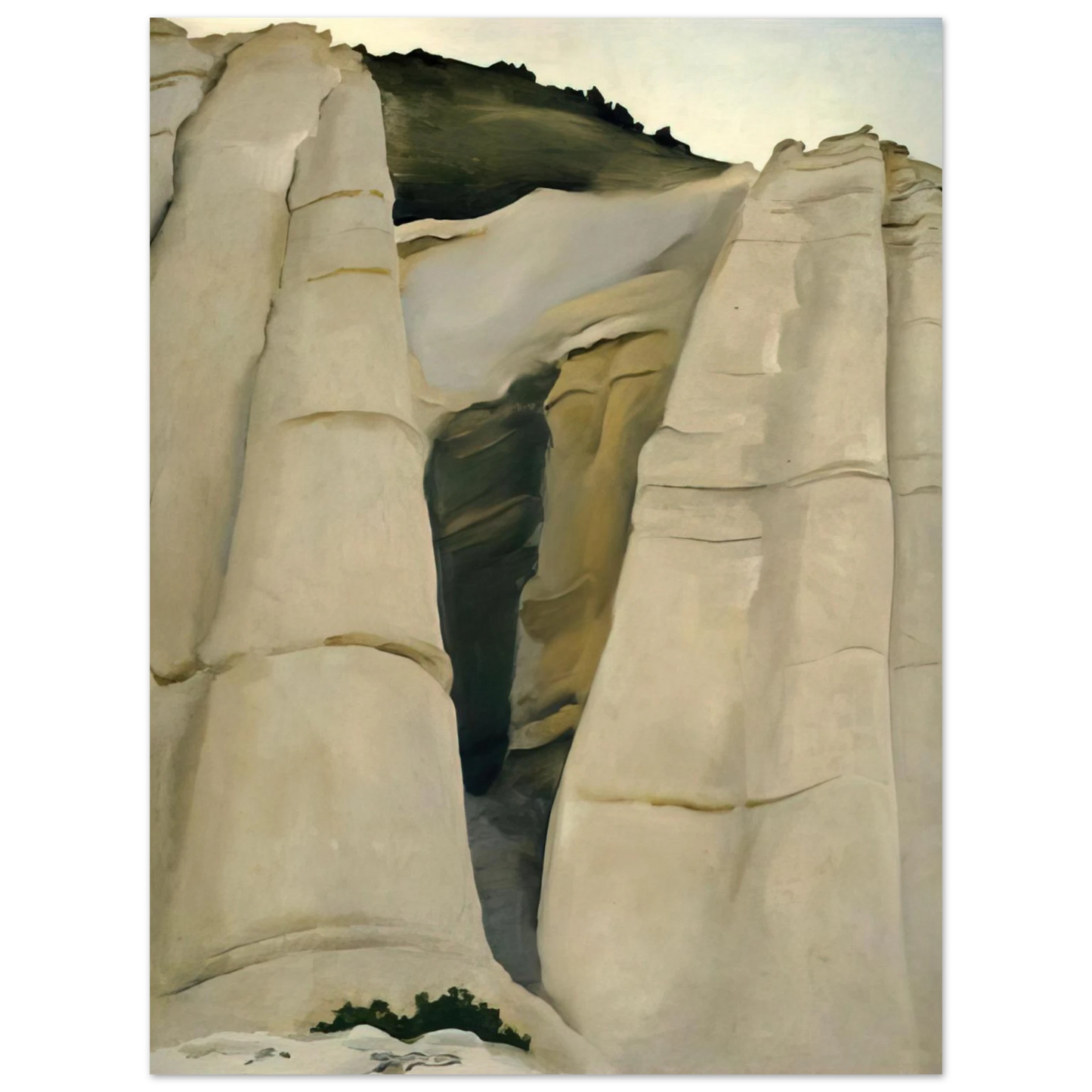 Georgia O'Keeffe - From the White Place Fine Art Poster - 13x18 cm / 5x7 inches