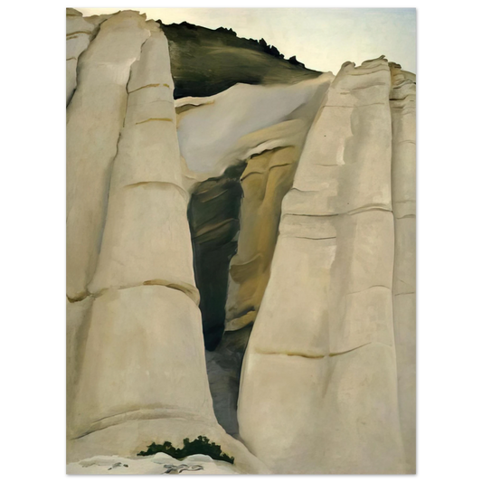 Georgia O'Keeffe - From the White Place Fine Art Poster - 13x18 cm / 5x7 inches