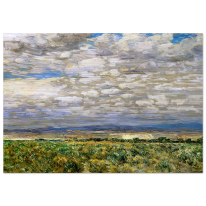 On the Snake River, Oregon - Childe Hassam Brushed Aluminum Print - 70x100 cm / 28x40 inches | Childe Hassam Aluminum Print | Childe Hassam Prints