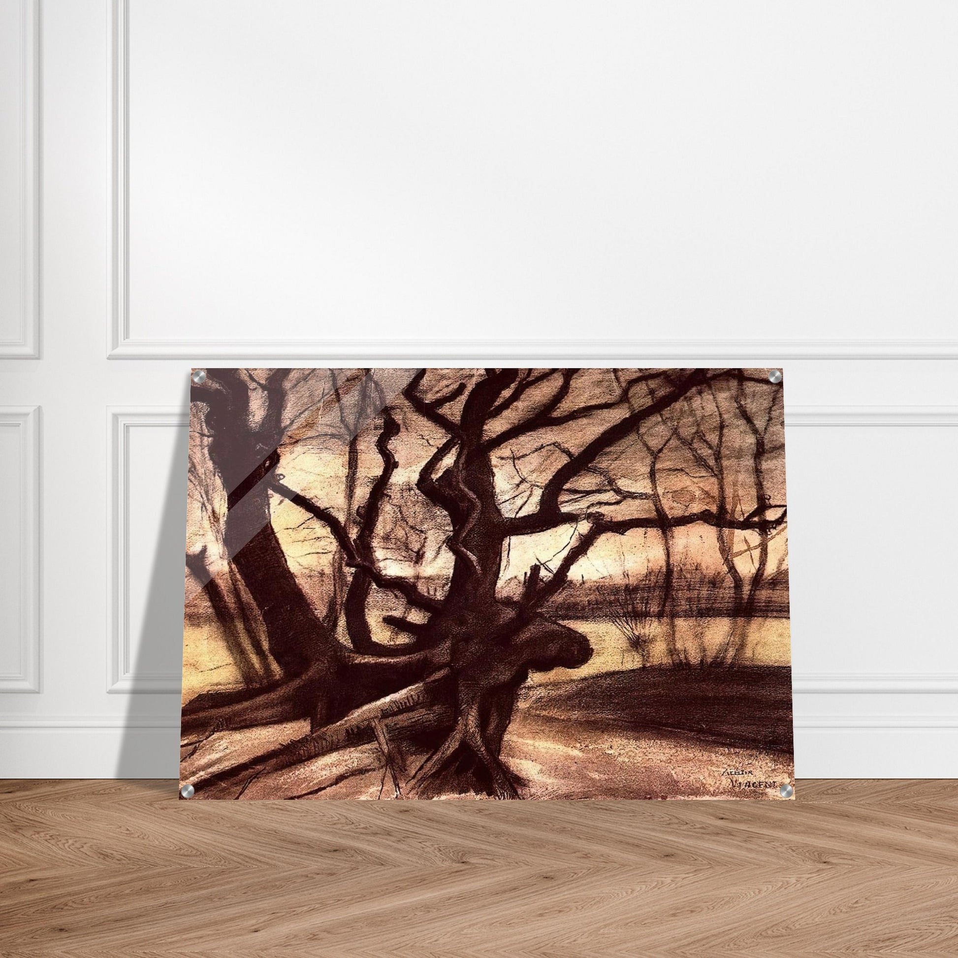 Study of a Tree - Vincent van Gogh Acrylic Print - 70x100 cm / 28x40″ inches